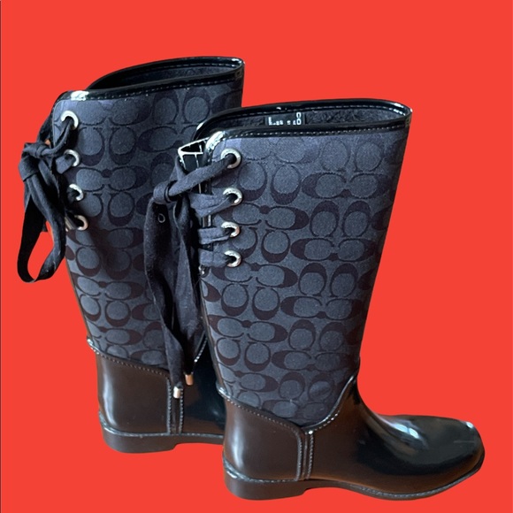 Coach Tristee RainBoots Size 6 - Picture 3 of 9